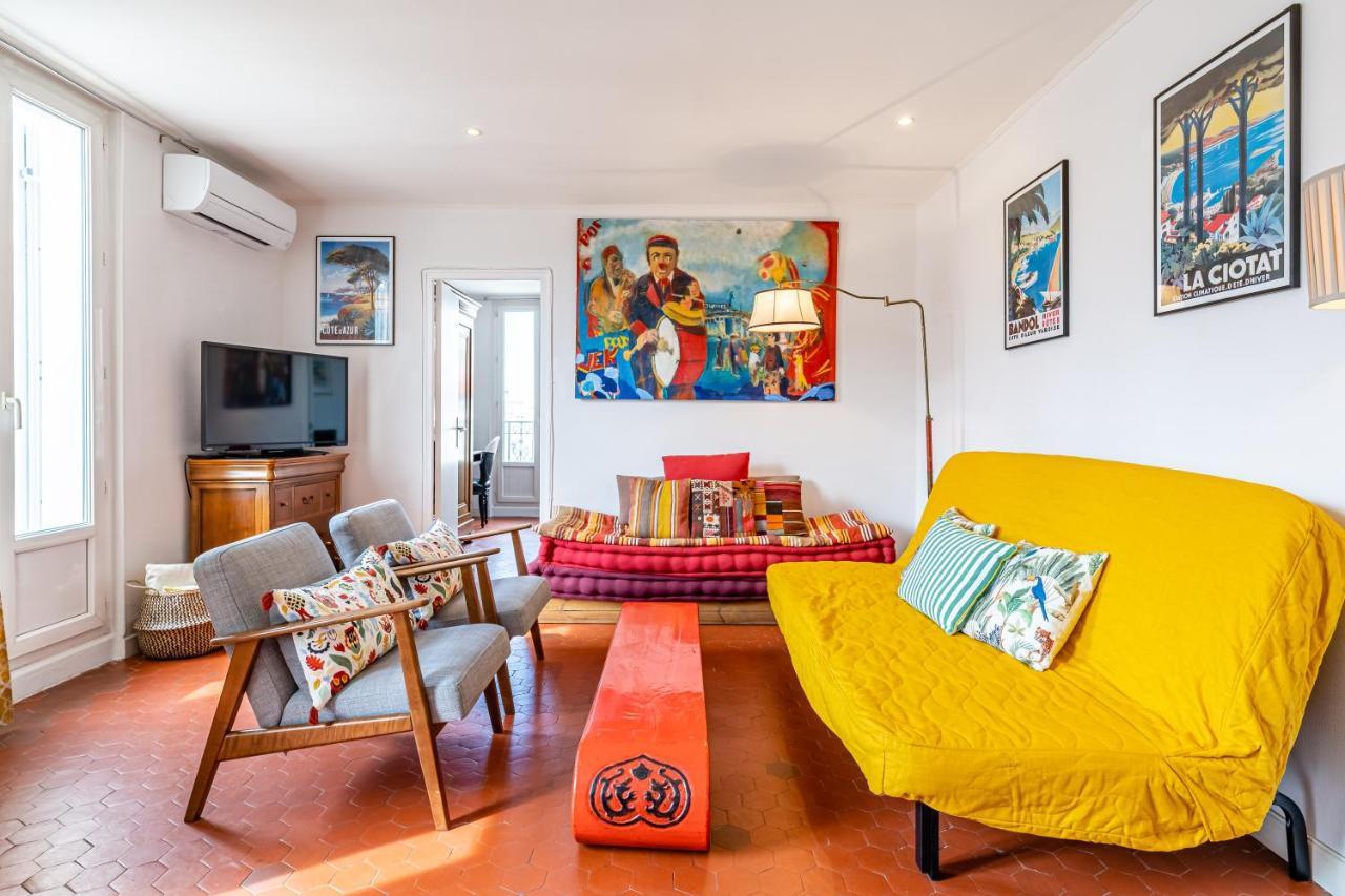 Ferienwohnung Balcon Filant, Vue 180, Store, Netflix, Clim ,Ascenseur, T2 Marseilles Exterior foto